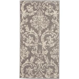Jubilant Green 2 ft. x 4 ft. Persian Vintage Kitchen Area Rug
