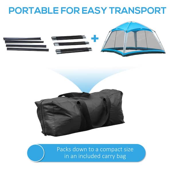4 Layers Outdoor Storage Hanging Bag Portable Foldable Travel Package Mesh  Bag