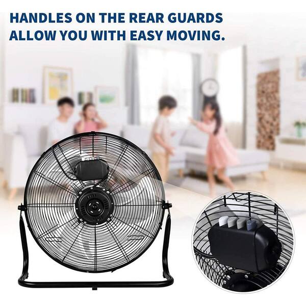 VEVOR Wall Mount Fan, 2 PCS 18 Inch Waterproof, 3-speed High Velocity Max. 4000 CFM Industrial Wall Fan For Indoor, Commercial, Residential, Warehouse, Greenhouse, Workshop, Basement, Garage,Black