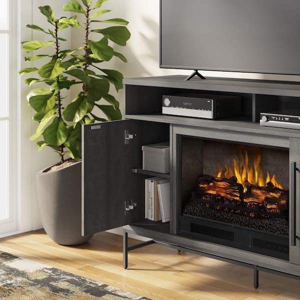 SCOTT LIVING KAPLAN 48 in. Freestanding Media Console Wooden