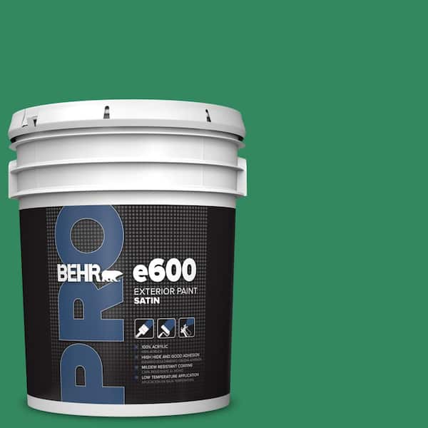 BEHR PRO 5 gal. #P420-6 Exquisite Emerald Satin Exterior Paint