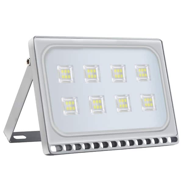 TYCOLIT 50-Watt 120-Degree Gray 6th Generation Outdoor LED Ultra-Thin Flood Light