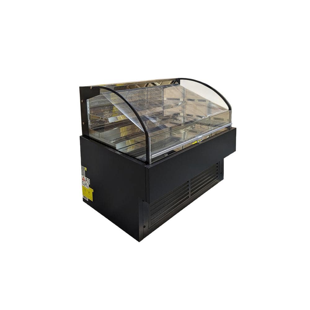 47.2 in 11.2 cu. ft. Commercial Changer Open Display Refrigerated Showcase EC319B Black