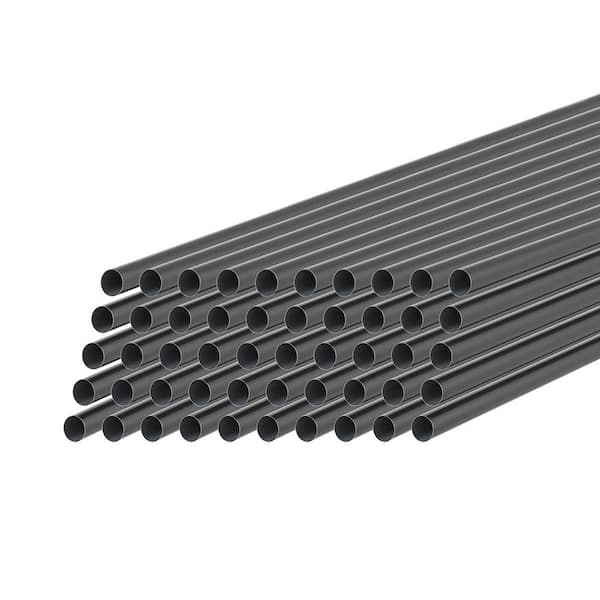 HOMEIBRO 36 in. x 3/4 in. Iron Deck Balusters Hollow Round Deck Railing Spindles (50-Pack)