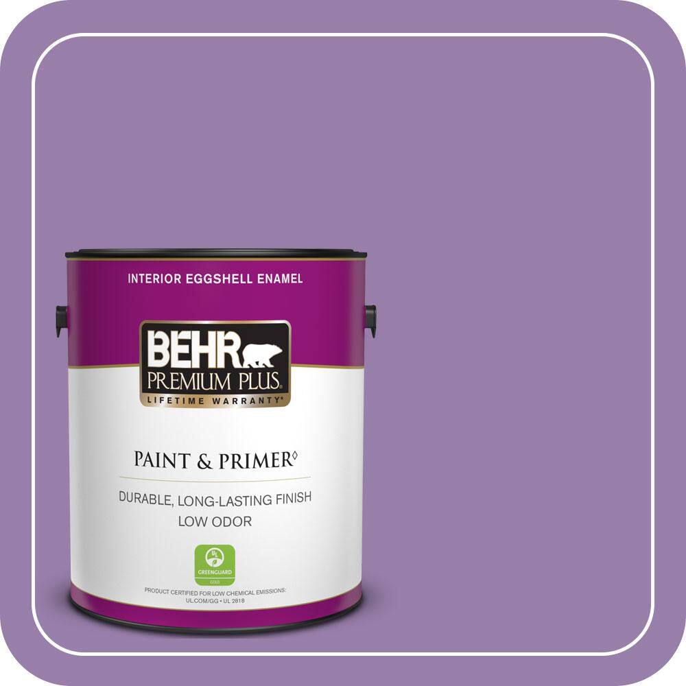 BEHR PREMIUM PLUS 1 gal. #650B-6 Elite Wisteria Eggshell Enamel Low Odor  Interior Paint & Primer 230001 - The Home Depot