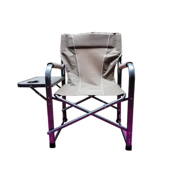 Caribbean Tropics Folding Director Chair in Coffee Color