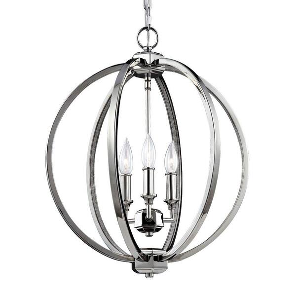 feiss 3 light pendant