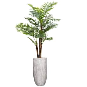 Vintage Home Artificial 91 in. High Artificial Faux Fern Tree With Fiberstone Planter For Home Decor