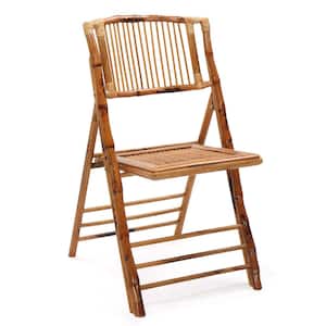 Bamboo Folding Outdoor Dining Chair Single