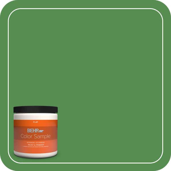 BEHR PREMIUM PLUS 8 oz. #M390-6 Belfast Flat Interior/Exterior Paint & Primer Color Sample