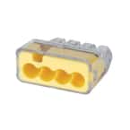 34 Yellow In-Sure 4-Port Connector (100-Pack)