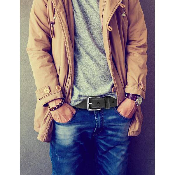 timberland pull up leather belt