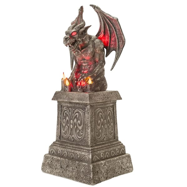Home Accents Holiday 5.5 FT Grave & Bones LED Gargoyle 26PA05415