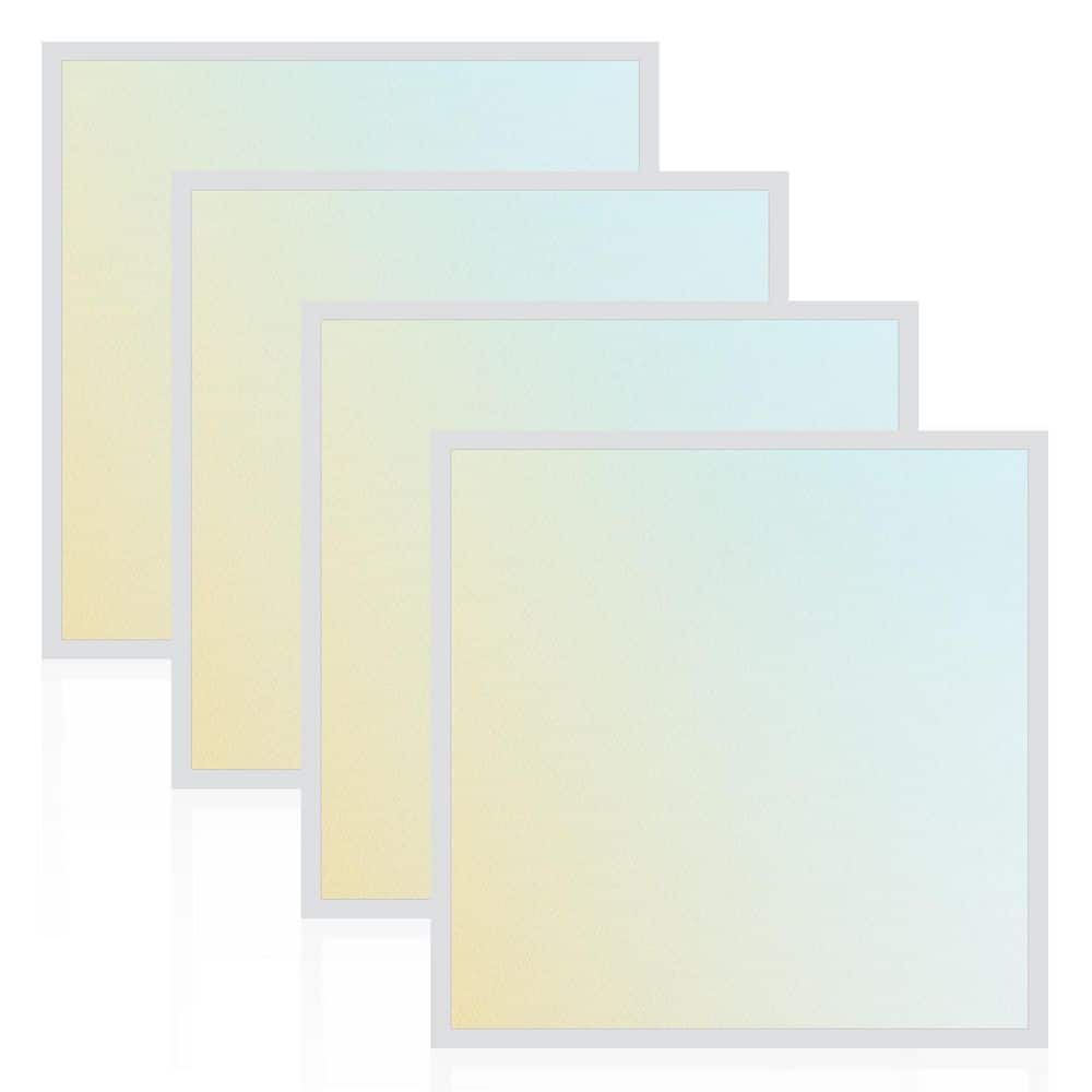 40-Watt 2x2 FT Integrated LED Backlit Panel Light, 3000K-6500K, 2500-5000LM, Dimmable, DLC Premium, ETL Listed 4 Pack price history on PriceWatchPro