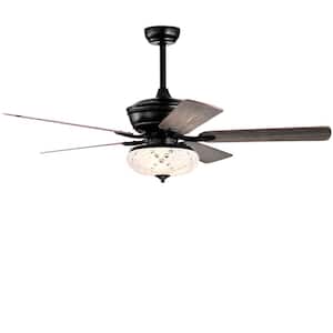 52 in. Indoor Gray Ceiling Fan with 3 Wind Speeds and 5 Reversible Blades