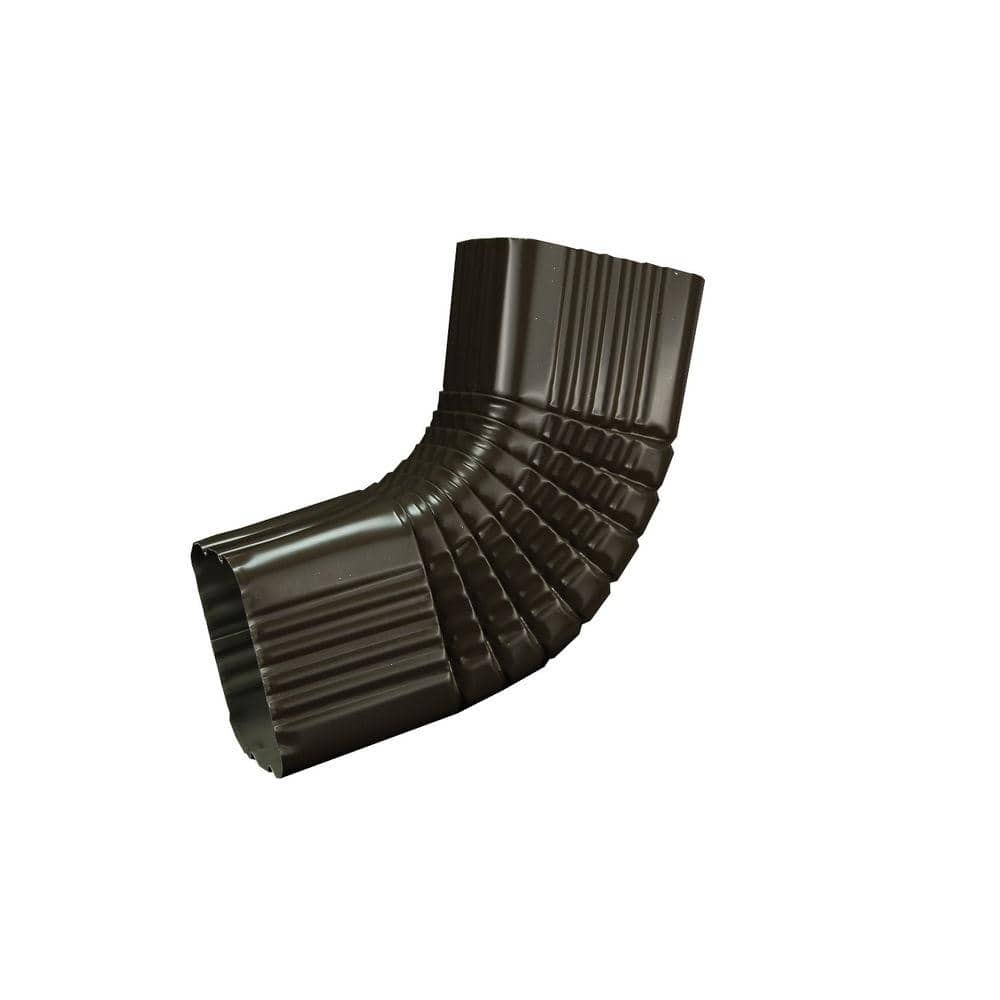 Amerimax Home Products 3 In. X 4 In. Dark Bronze Aluminum Downspout B ...