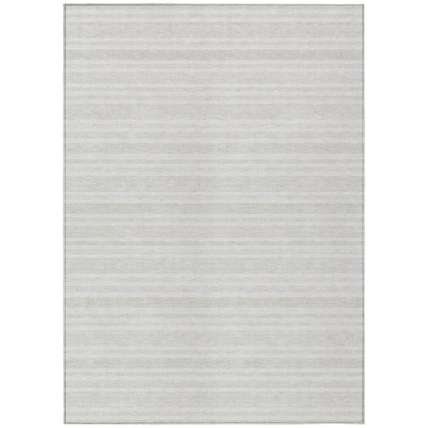 Chantille ACN531 Ivory 10 ft. x 14 ft. Machine Washable Indoor/Outdoor Geometric Area Rug