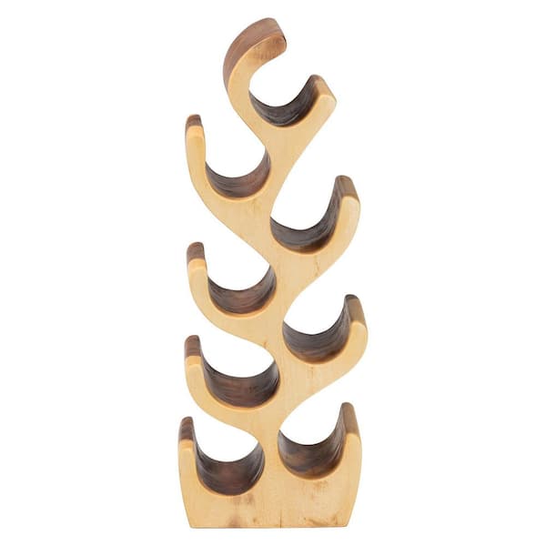 bali & pari Matana 8-Bottle Natural Suar Wood Wine Rack 260-14315