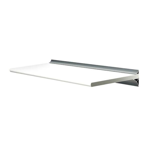 Wallscapes Gallery White Shelf with Silver Bracket Shelf Kit (Price Varies By Size)