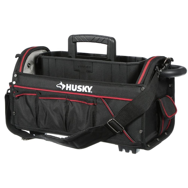 Husky 20 in. Pro Tool Bag with Pull Out Tray