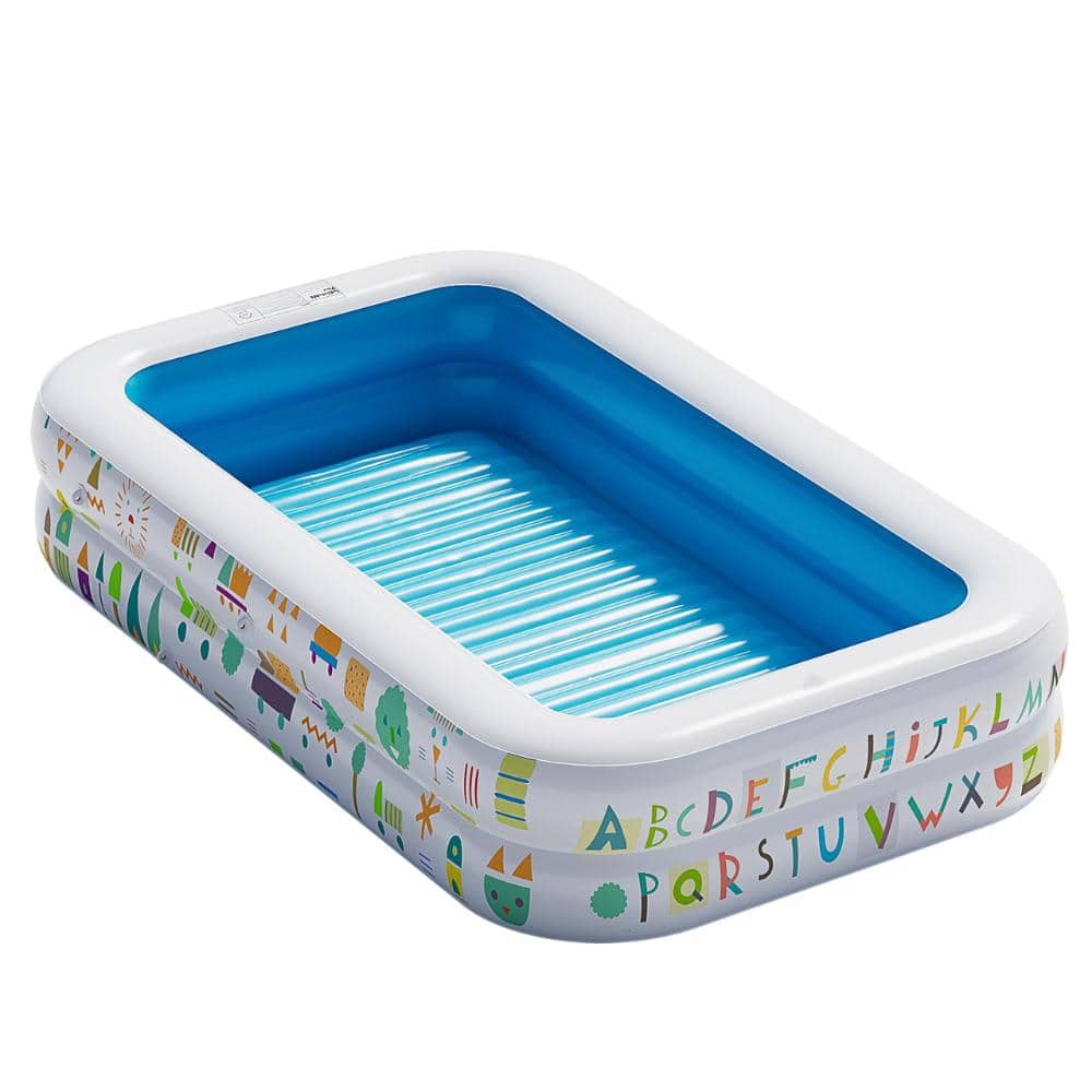 "65"" x 39"" Blue Inflatable Pool with Soft Floor for Kids & Toddlers, Durable Outdoor Play Toys for Backyard & Indoor Fun" price history on PriceWatchPro