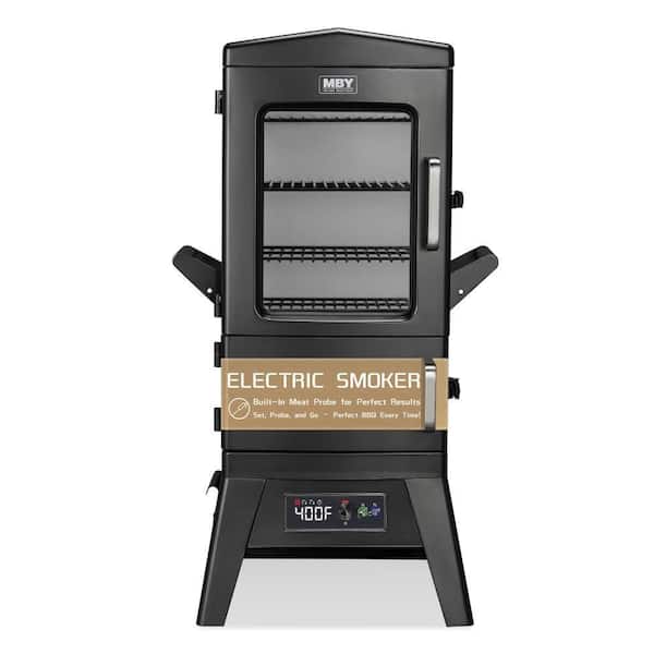 45 in. Digital Electric Smoker with Window in Black