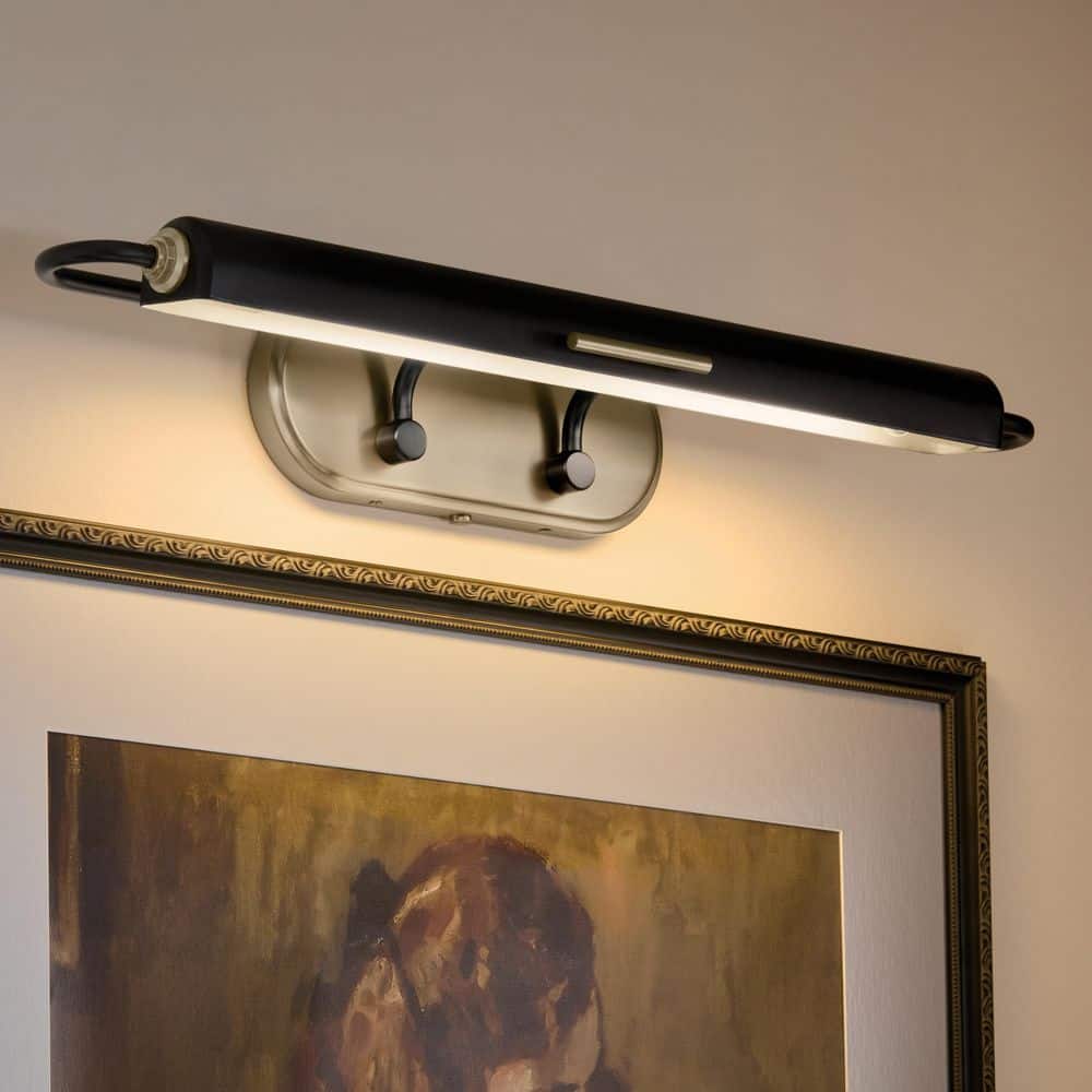 Caillier 29.25 in. 2-Light Hardwired Picture Light in Black price history on PriceWatchPro