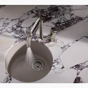 Porto Fino Cast Iron 18.5 in. Drop-In/Undermount Bar Sink in Thunder Grey