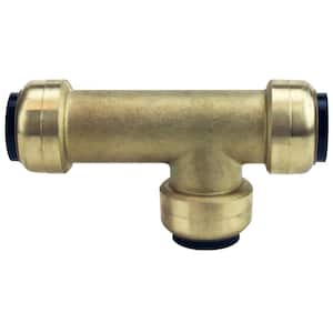 3/4 in. Brass Push-To-Connect Slip Tee Fitting