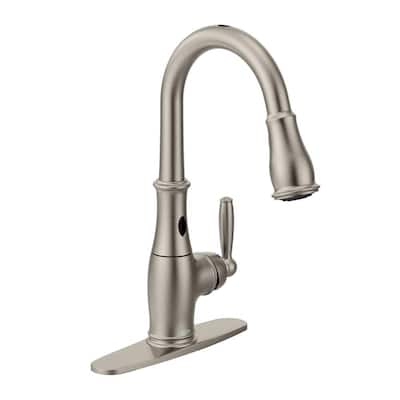 Brantford Single-Handle Pull-Down Sprayer Touchless Kitchen Faucet with MotionSense and Reflex in Spot Resist Stainless