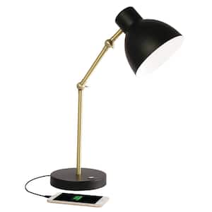 22 in. Black LED Adapt Desk Lamp