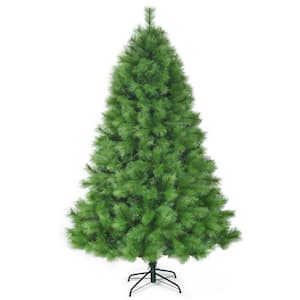 7 ft. Unlit Slim Fraser Fir Artificial Christmas Tree with 808 tips