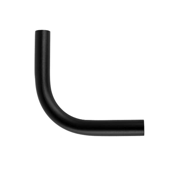 WESTBURY ADA Continuous Handrail Aluminum 90-Degree Elbow Black Fine Texture (ADA Compliant)