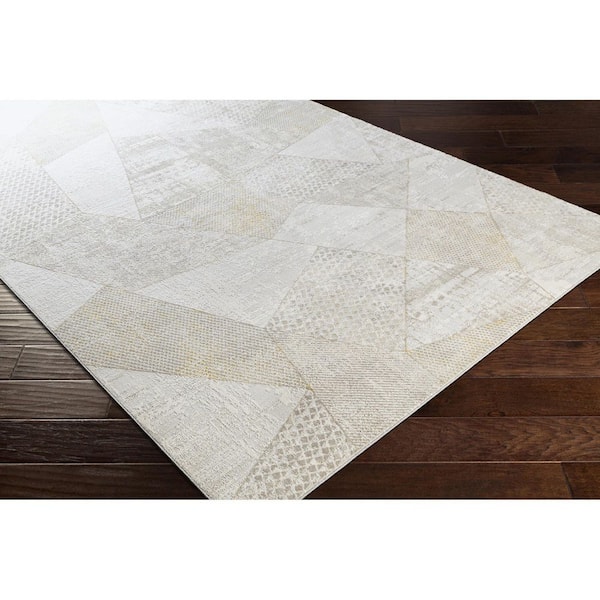 Carmel Gray Modern Geometric  8 ft. x 12 ft.  Area Rug