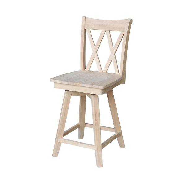 unfinished wood stool