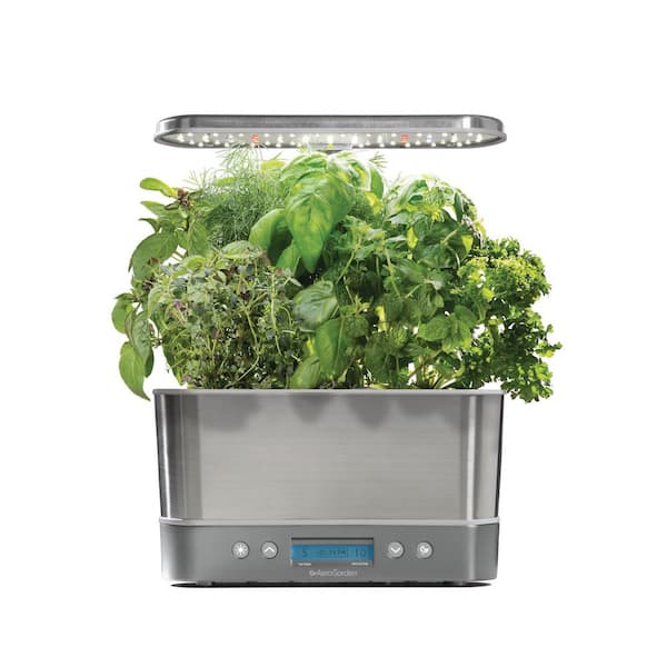 AeroGarden Harvest Elite Stainless Home Garden System 901104-1200