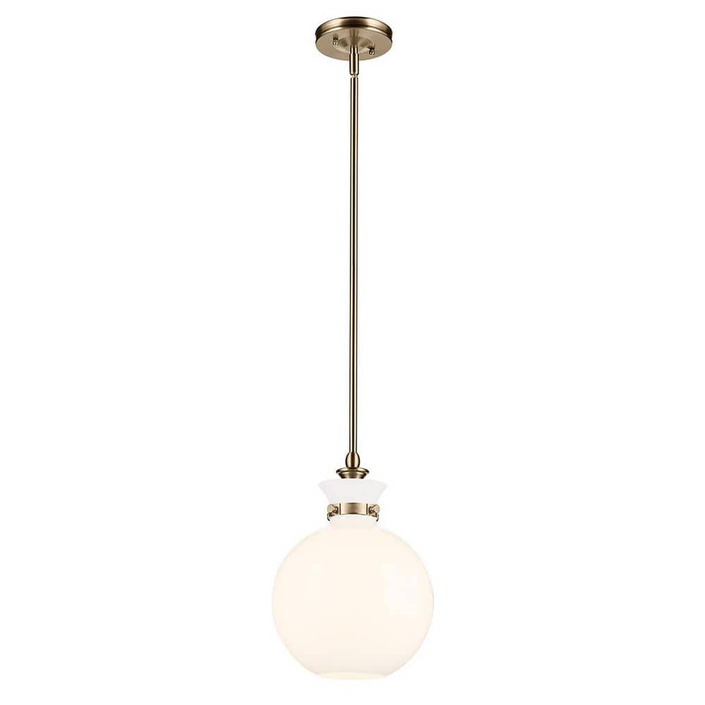 Laria 10.25 in. 1 Light Pendant with Opal Glass in Champagne Bronze price history on PriceWatchPro