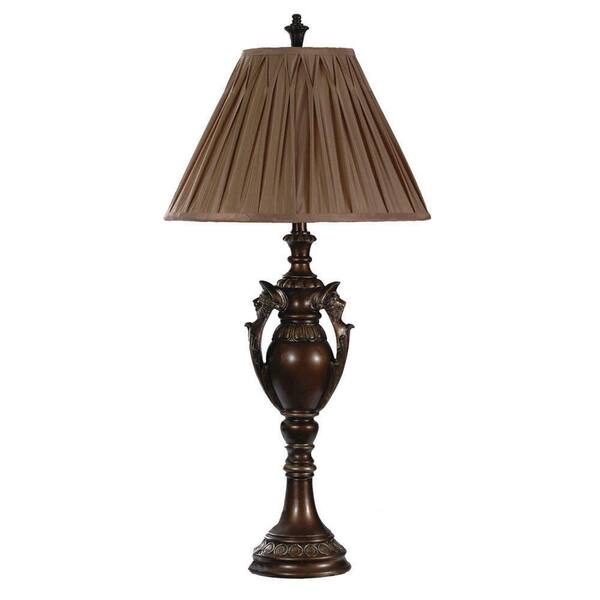 Absolute Decor 37.5 in. Rubbed Bronze Table Lamp -DISCONTINUED