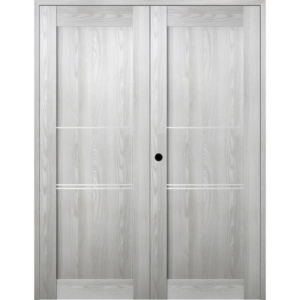 Belldinni Vona 07 3H 72 in. x 80 in. Right Hand Active Ribeira Ash Wood Composite Double Prehung Interior Door