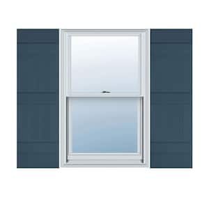 14 in. W x 64 in. H TailorMade Four Board Joined (3 Batten), Board-n-Batten Shutters - Classic Blue