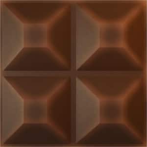 11-7/8 in. W x 11-7/8 in. H Swindon EnduraWall Decorative 3D Wall Panel, Aged Metallic Rust (12-Pack for 11.76 Sq.Ft.)