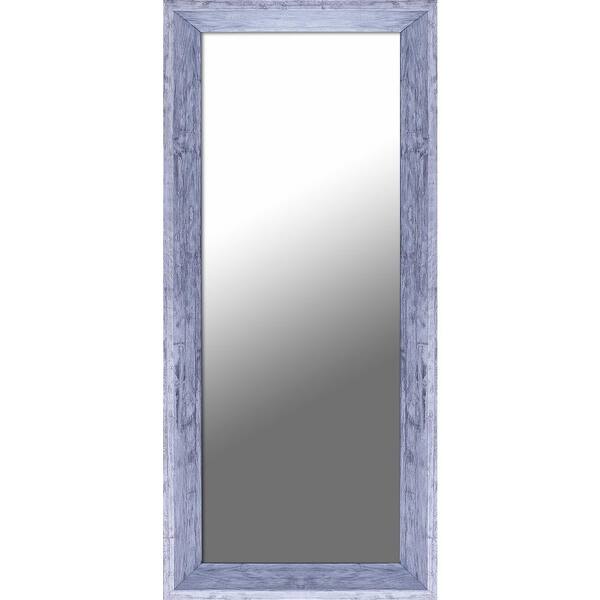 Mirrorize Canada 9.5 in. x 21.5 in. Antique Silver Plain Decorative Mirror (Set of 2)