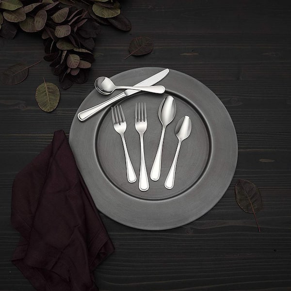 New Rim Silver 18/10 Stainless Steel Round Bowl Soup Spoon (12-Pack)