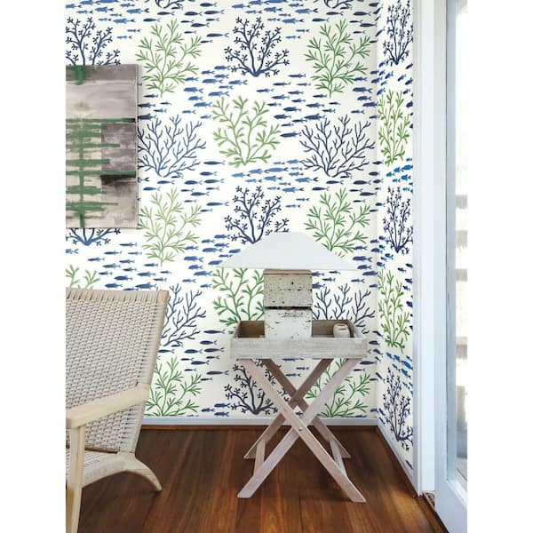 56 sq. ft. Marine Garden Wallpaper