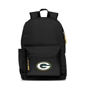 Green Bay Packers 17 in. Black Campus Laptop Backpack