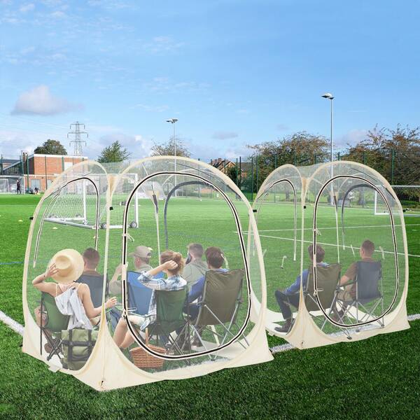 6 Person Sports Tent 71 in. x 71 in. x 71 in. Outdoor Instant Tent Shelter Pop Up Bubble Clear View Tent Camping Tent