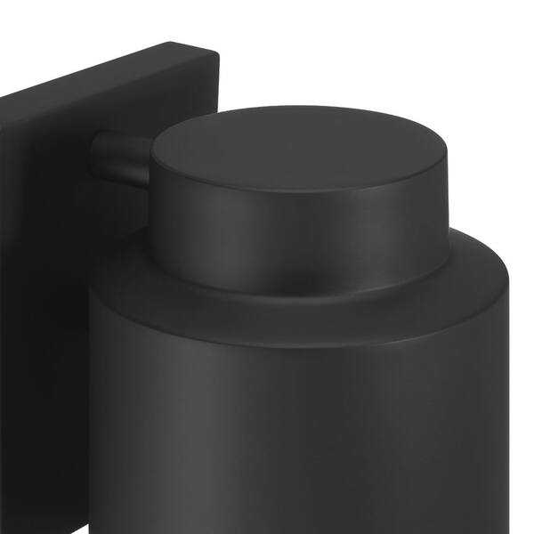 Hunter Fan Company - Hunter Kennicott Matte Black Cylinder Outdoor Lighting for Foyer / Entry Way