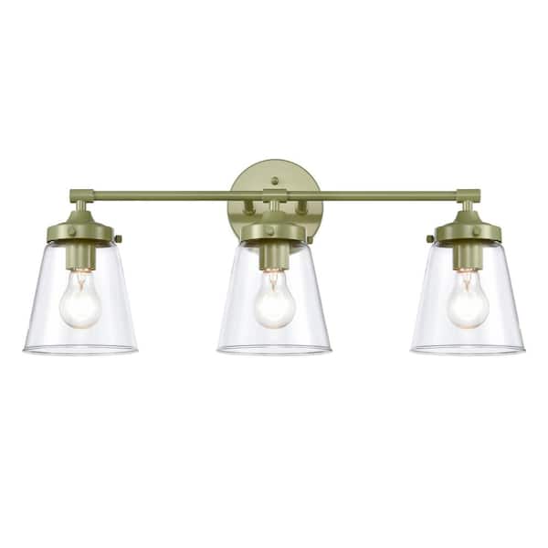 Olive green cone shade wall light, Wall mounted lights