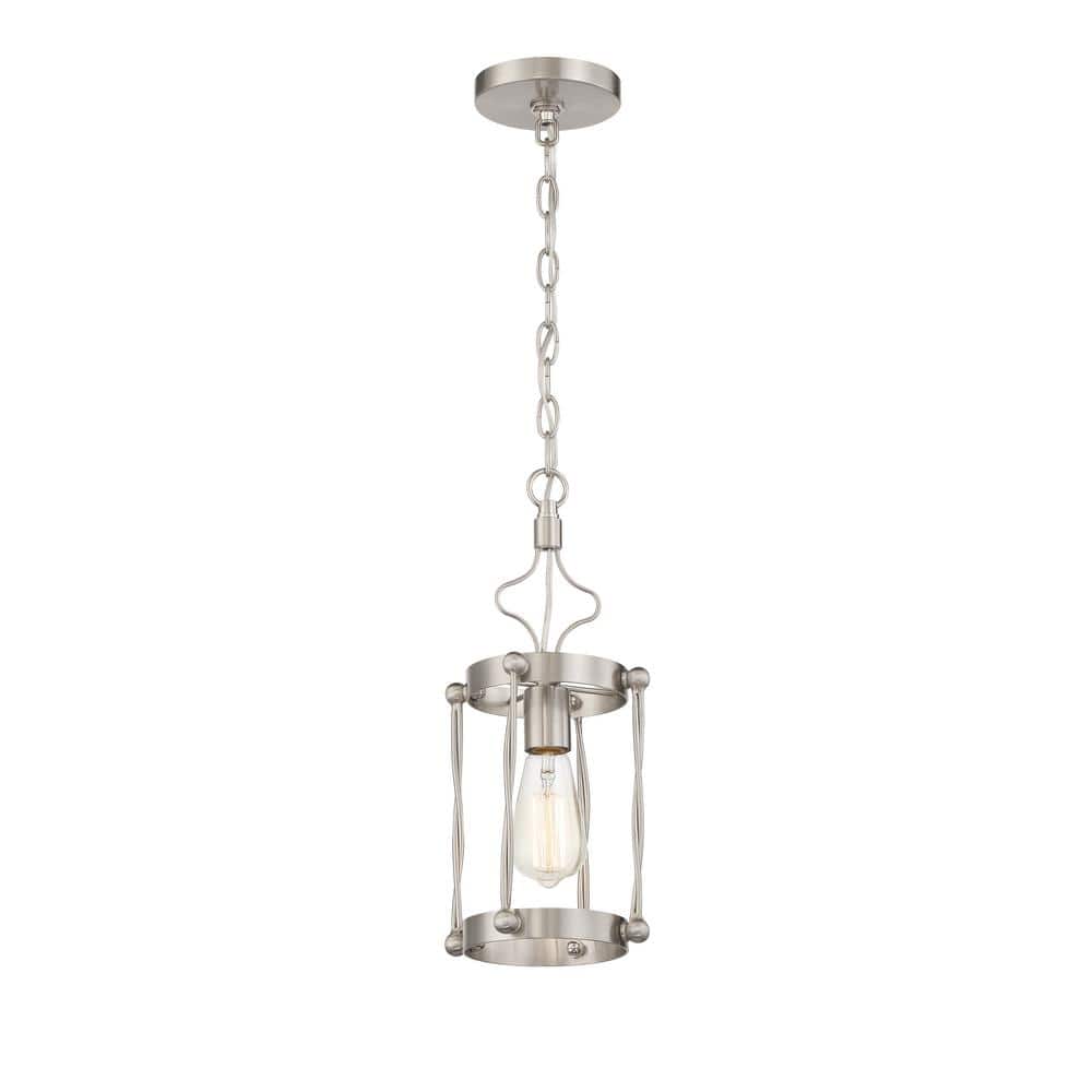 Jolenne Brushed Polished Nickel Mini Pendant Light