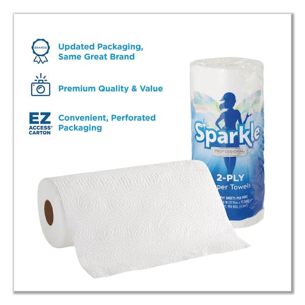White 100% Recycled 1-Ply Paper Towel Roll (85-Sheets per Roll, 30-Rolls  per Pack)